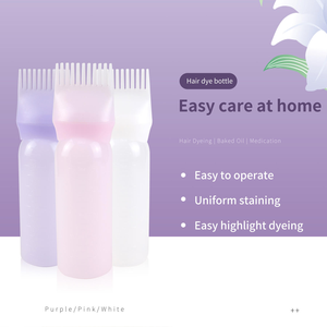 Peines de calidad profesional para el cuidado del <span class=keywords><strong>cuero</strong></span> <span class=keywords><strong>cabelludo</strong></span>, botellas aplicadoras de tinte para raíces y aceite capilar, herramientas esenciales de peluquería - Product Image 5