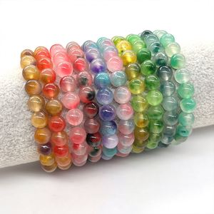 Pulsera de Piedra Natural con Cuentas de Vidrio Coloridas, Energía Reiki, Solución de Empaque Personalizado, Seguimiento en Tiempo Real - Product Image 3