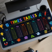 Tapis de souris de jeu 2D extra-large, tapis de bureau, décoration de bureau, accessoires de fournitures de bureau, cadeau pour les joueurs, tapis de souris coloré pour bureau complet