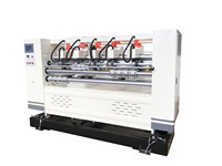 Découpeuse-creuseuse à lame fine à grande vitesse contrôlée par PLC Schneider avec moteur et engrenage pour ligne de production de carton ondulé
