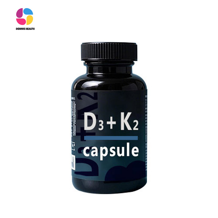 Поставка от производителя OEM 5000iu Vitamin D3 100mcg K2 Softgel капсулы для поддержки иммунной кости