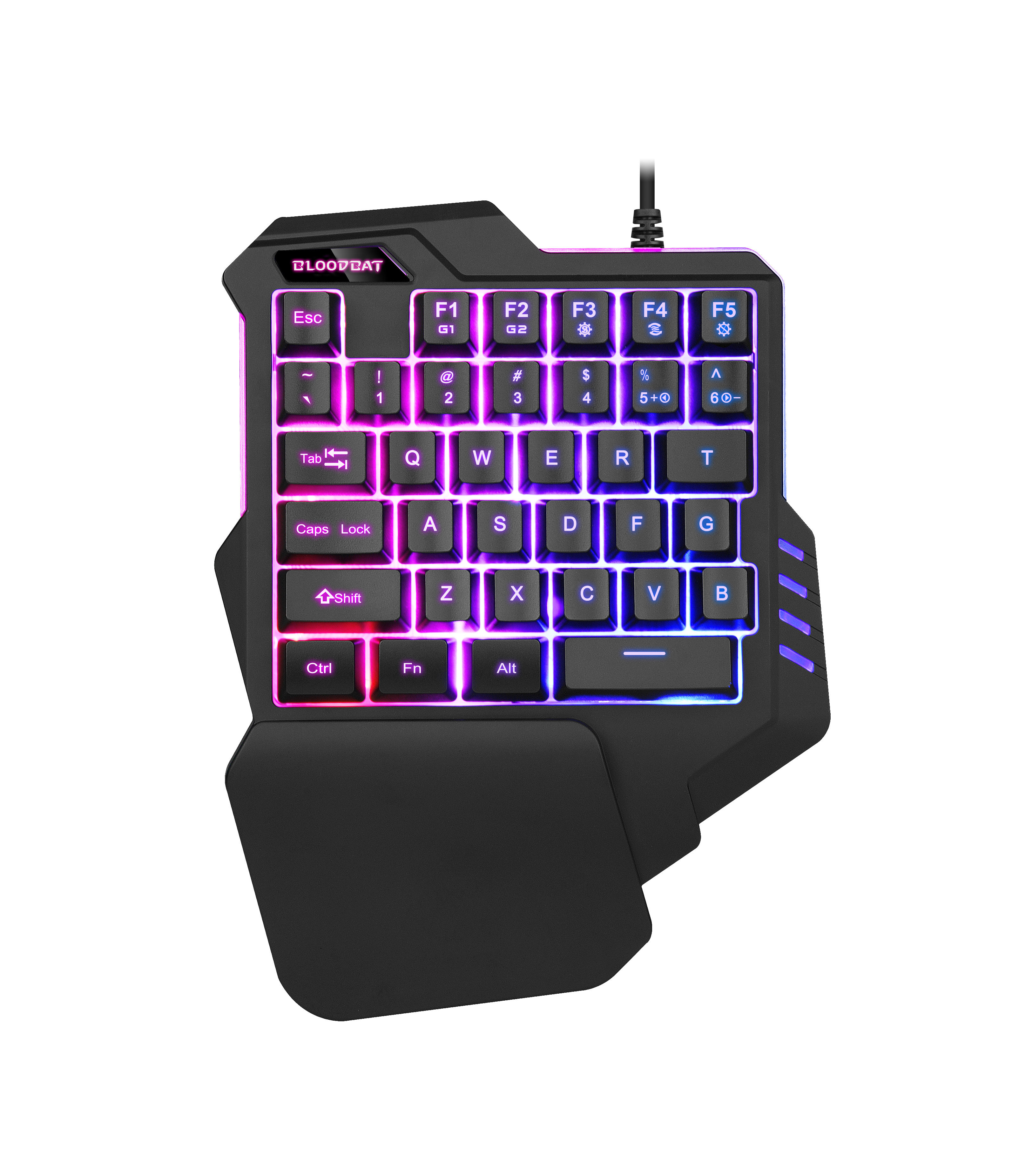 35 Keys Ergonomic Multicolor Backlit Usb Wired Game Keypad Left One Hand Mini Gaming Keyboard View More 