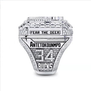 Ilwaukee-Anillo de campeón ucks para adolescentes, anillo abierto superior de baloncesto, recuerdos de club nocturno, 2021 - Product Image 5