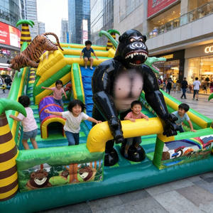 QIQU Parque de Atracciones Inflable Personalizado Multizona, Retardante de Llama, PVC Sijia para Interiores, Diseño Refundable - Product Image 1