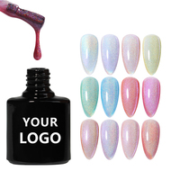 KINNCO Nouveau Gel Polish Effet Œil de Chat Personnalisable avec Logo Magnétique pour Ongles LED