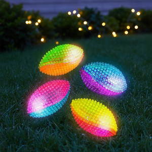 Jouet de football pour animaux de compagnie TJ MARK LIGHT UP KIDS TOY en TPR, jouets pour enfants, adolescents, garçons et filles, taille 13*8CM, idées de cadeaux d'<span class=keywords><strong>anniversaire</strong></span> - Product Image 2