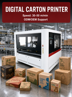 Machine entièrement automatique de fabrication de boîtes en carton ondulé, machine d'impression de boîtes et de cartons, machine d'impression numérique d'emballages pour entreprises
