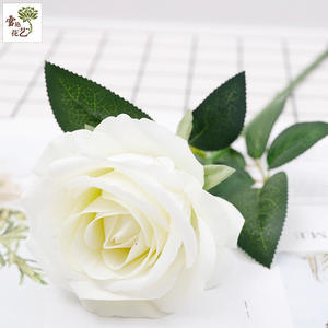 Hot Selling White Large Silk Rose Flores Artificial Flower <strong>Floral</strong> Bulk Silk Roses for Wedding Bohemian Home Decor - Product Image 1