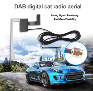 <span class=keywords><strong>Antenne</strong></span> de fenêtre de voiture active DAB <span class=keywords><strong>pour</strong></span> la diffusion audio numérique, compatible avec Pioneer, Kenwood, JVC, <span class=keywords><strong>Sony</strong></span>, <span class=keywords><strong>pour</strong></span> pare-brise et toit de voiture - Product Image 1