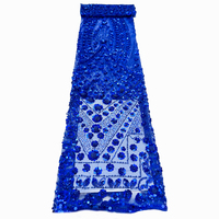 Nouveauté 2026 : Tissu de dentelle de mariage sénégalaise haut de gamme avec perles et broderies de sequins magnifiques pour robes féminines