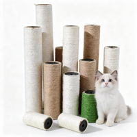 Arbre à gratter portable de luxe en sisal pour chat et chien, structure d'escalade verticale, poteau résistant à l'usure, fonction de nettoyage des dents, diamètre 7 cm, pour la maison