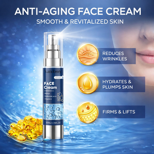 <span class=keywords><strong>Crème</strong></span> de nuit pour le <span class=keywords><strong>visage</strong></span> anti-rides hydratante raffermissante à la vitamine E et à l'acide hyaluronique pour tous les types de peau pour femmes - Product Image 3