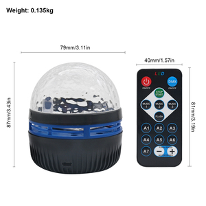 Party Disco 5V USB <strong>Plug</strong> <strong>in</strong> Reflective Water Ripple Night <strong>Light</strong> Remote Control LED Night <strong>Light</strong> for Room Decor - Product Image 3