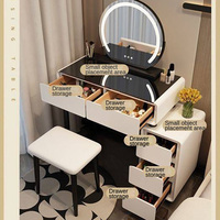 Comptoirs de haute qualité dessus de table de vanité Tbale de maquillage de style nordique avec miroir et commode légère en vente