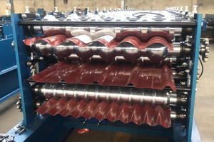 Ba lớp kim loại lợp và siding máy để sử dụng nhà và vật liệu xây dựng màu thép ngói loại - Product Image 3