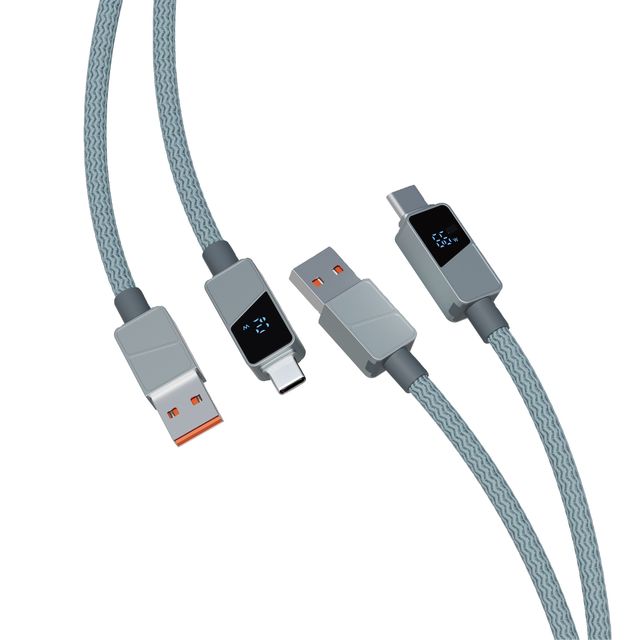 Factory Wholesale Zinc Alloy Type-C 5A Fast Charging Data Cable for Mobile Phones