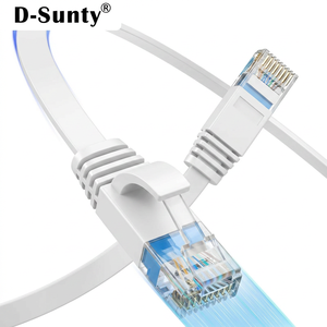 Câble Ethernet plat Cat6 Gigabit haute vitesse RJ45, cordon de raccordement LAN en cuivre pur, certifié CE ROHS, gaine PVC LSZH, personnalisable - Product Image 5