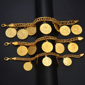 Bracelet en pièces de monnaie turques pour femmes et hommes, bijoux <span class=keywords><strong>turcs</strong></span> en or et argent, inspiré des pièces de monnaie anciennes de Turquie # 122601 - Product Image 5