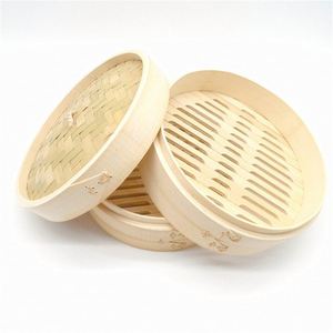 Vaporisateur alimentaire rond en bambou de 12 pouces pour la salle à manger - Product Image 6