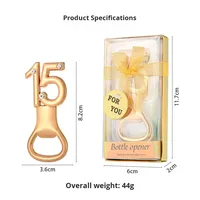 Coffret Cadeau Souvenir Promotionnel Très Tendance Anniversaire de Mariage Fête d'Anniversaire Cadeau de Remerciement Numéro 15 18 50 60 Ans Bouteille de Bière
