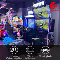 Consola Arcade de Simulación de Vuelo y Combate Aéreo para Dos Jugadores, Operada con Monedas, Pantalla de 55 Pulgadas, 1 Año de Garantía, para Centros de Entretenimiento Familiar (FEC)
