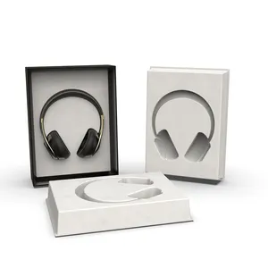 Barquette en pulpe moulée numérique écologique, biodégradable, emballage en pulpe moulée personnalisé pour écouteurs, casque - Product Image 1