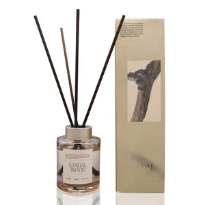 Custom Unique Empty 100Ml Reed Diffuser Bottles Sticks Sets Luxury Packaging with Boxes Wholesale Reed Diffuser Fragrance