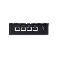 Mini PC 4lan sin ventilador ROS7 2USB 1VGA 1HD-MI Integrado HD J1900 Quad Core Computadora de Escritorio Pequeña Firewall Router VPN