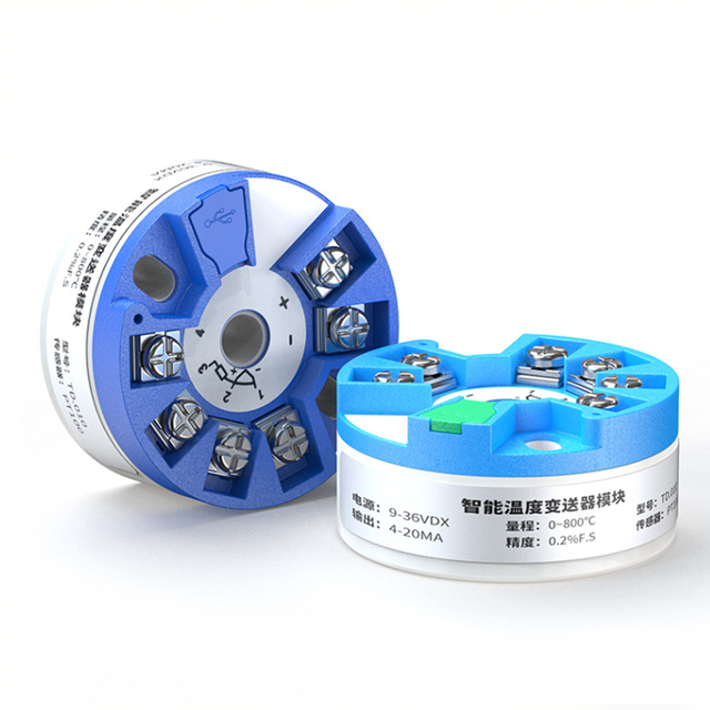 4-20mA Temperature Signal Converter PT100 RTD Sensor Output Module Integrated Transmitter USB OEM ODM IP65 Plastic