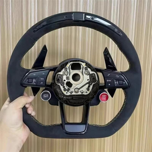 Volante Personalizado de Fibra de Carbono y Cuero para <span class=keywords><strong>Audi</strong></span> R8 A3 A4 A5 A6 A7 A8 S3 S4 S5 S6 S7 S8 Q3 Q5 Q7 Q8 - Product Image 1