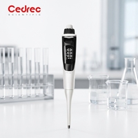 Pipette électronique en plastique la plus vendue avec volumes réglables, pipette numérique électronique automatique, micropipette pour laboratoire