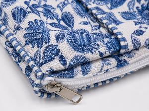Chouhan Textile Quilted Cotton Student <b>Backpack</b> Serpentine Pattern Zipper <b>School</b> Bag Lightweight Softback Fashion Detachable - Product Image 6