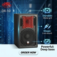 Haut-parleur passif professionnel DX-10, 10 pouces, pleine gamme, enceinte en bouleau, 121 dB SPL max, pour mariage, spectacle en direct
