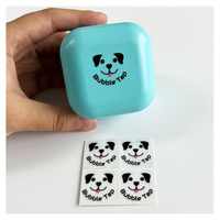 Étiquettes de transfert DTF en vinyle durables, lavables, résistantes à l'eau, à forte adhérence, pour emballage, impression personnalisée de logo, autocollants de transfert UV