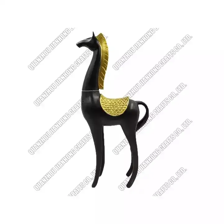 Animal Europeu Modern Home Decoração Presente Resina Cavalo Estátua Artesanato Modelo