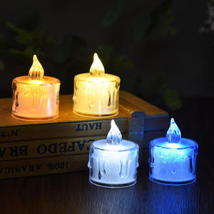 Mini bougies étincelantes Ins veilleuses lumières ambiantes de chambre à coucher débranchées articles décoratifs créatifs célèbres sur Internet - Product Image 4