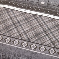 Parure de lit 4 pièces moderne à motifs géométriques, housse de couette en microfibre brossée douce avec design réversible et fermeture éclair