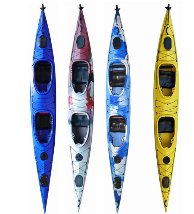 5.2m Doppio Sedile Jet Kayak Personale Kajak Kayak Da Pesca Pedale Drive Kayak da Mare