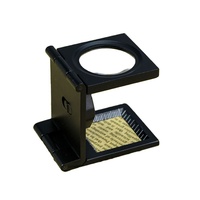 Loupe pliable en métal noir 8X TH9005B, testeur de lin et loupe d'imprimante