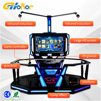 Machine de jeu d'arcade VR 9D avec plateforme de tir Mars, fonction de marche et réalité virtuelle, pour centre commercial intérieur