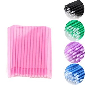 Disposable Eyelash Cleaning Micro Brush Plastic <b>Lash</b> Applicator Cotton Swab <b>Kit</b> - Product Image 1