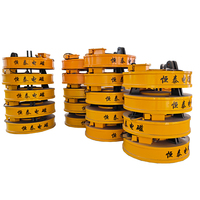 HNHT Magnet Sisa Besi Bundar 2 Ton DC 220V untuk Besi Cor dan Baja Daur Ulang