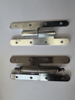 Charnières d'angle en acier de conception moderne, grandes charnières à tête couronne pour portes intérieures avec trous pour embouts sphériques