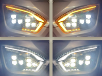 Phare avant Foton Auman EST N H5 Full LED, 6 faisceaux faibles, 12 faisceaux forts, DRL en forme de C, 83W, pour camion H436400000013