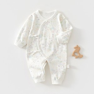 Conjunto de Ropa de Dormir para Bebé Recién Nacido de 0 a 3 Meses, Estilo Kimono de Algodón para Primavera y Otoño, <span class=keywords><strong>4</strong></span> Estaciones, con Logotipo Personalizado - Product Image 4