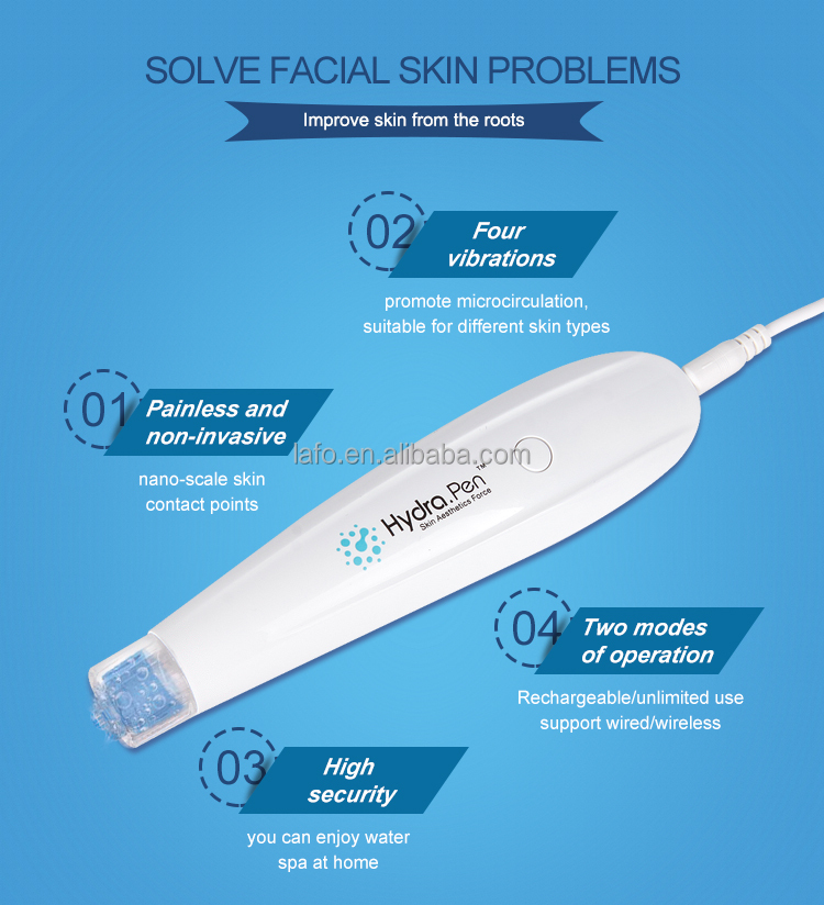 Hydrapen acne scar removal microneedling system derma pen home use hidrapen electric derma microneedling pen h2 hydra pe