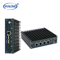 Nueva Mini PC Industrial sin Ventilador J6412 con RAM DDR4 y Almacenamiento SSD/HDD para Aplicaciones de Red