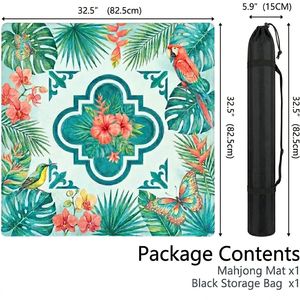 Y Y Premium American Mahjong Tiles <b>Mat</b> <b>Waterproof</b> Custom Table Pad Portable Casino Gambling Microfiber Natural Rubber Mahjong Ta - Product Image 2