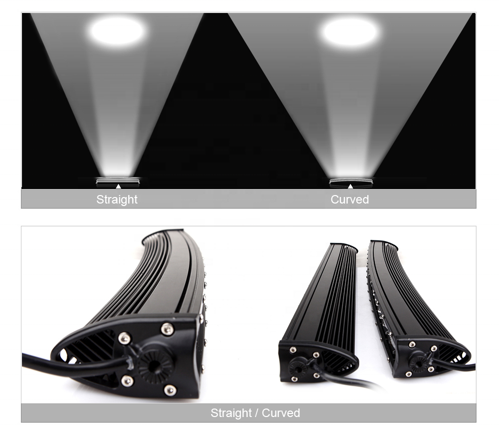 20/30/42/52インチ シングルロウ LEDバー スリムカーブドLEDバー
