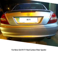 Mercedes Benz SLK R171 R172 200 300 350 55 2004-2012 en fibre de carbone humide Style AMG forge arrière en fibre de carbone becquet accessoire de voiture